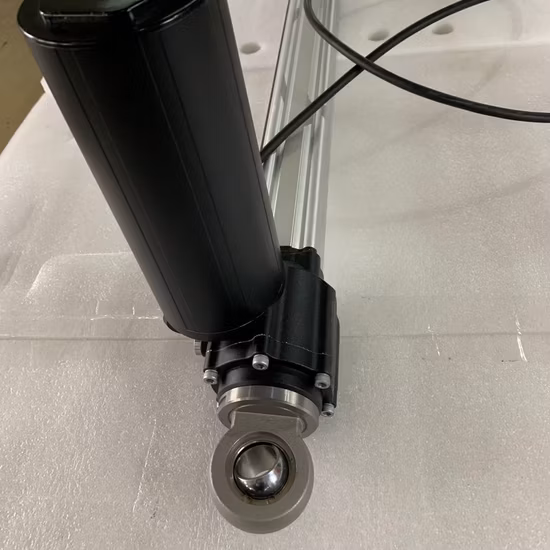 Attuatore lineare elettrico 12V con motore tubolare sincrono a luce solare 24V ad alta velocità da 900 mm per inseguitore solare