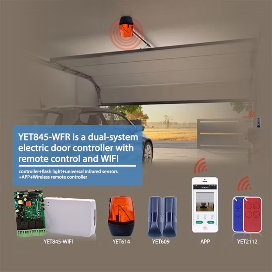Controller universale per ricevitore motore tubolare per porta del garage automatico wireless 220V Yet845